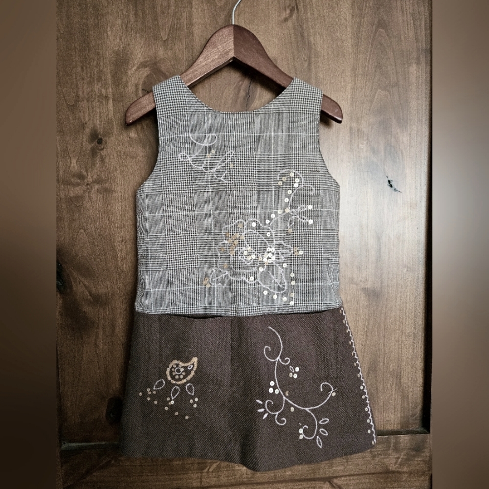 Toddler Girl wool sequin dress size 4 Lili gaufrette